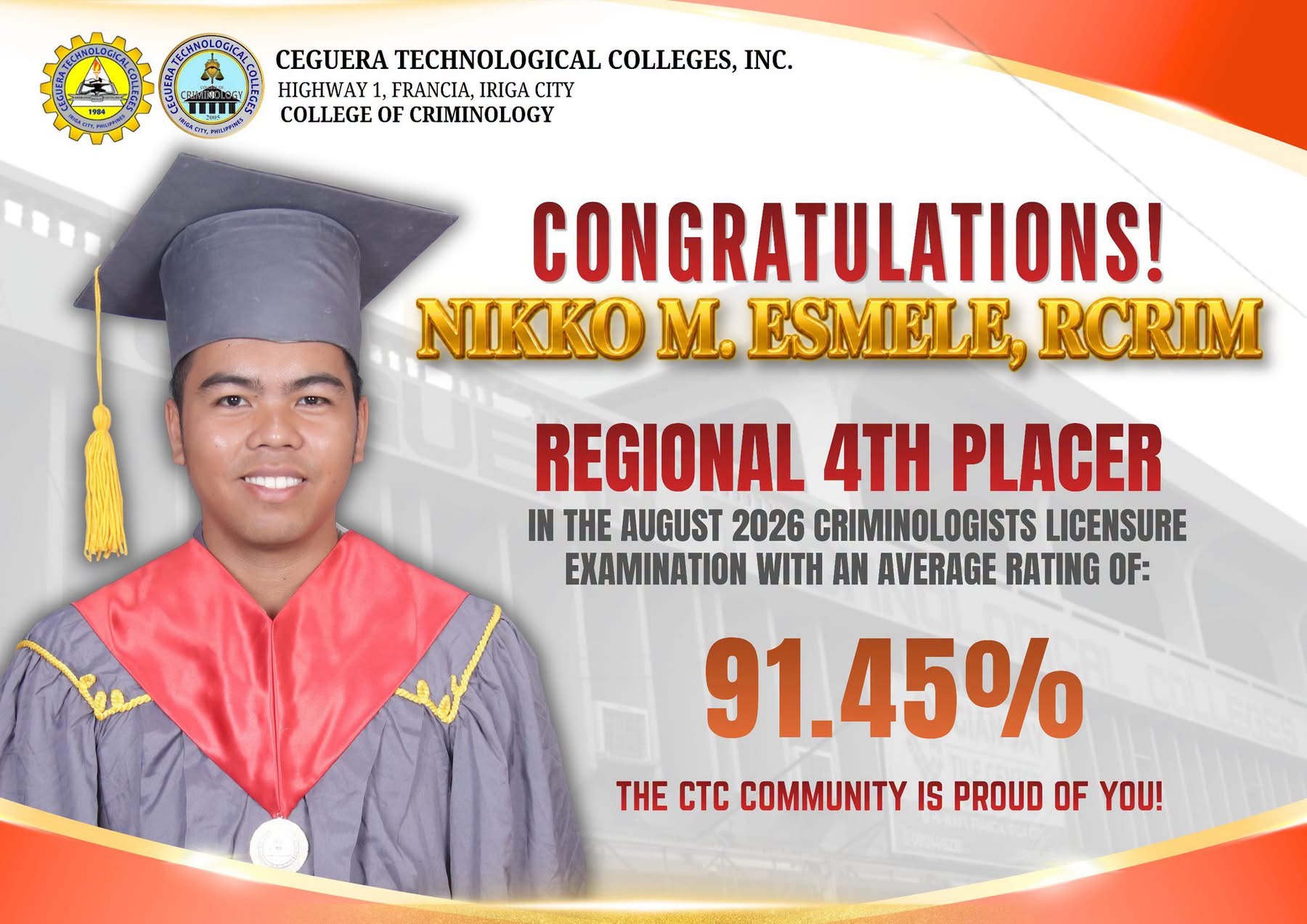 Regional 4th placer CLE